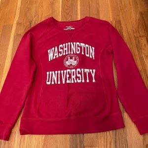 Washington University in St. Louis Red Crewneck Sweatshirt